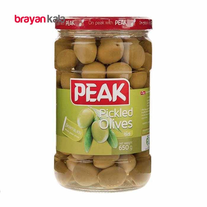 عکس اصلی زیتون ویژه پیک مقدار 650 گرمی